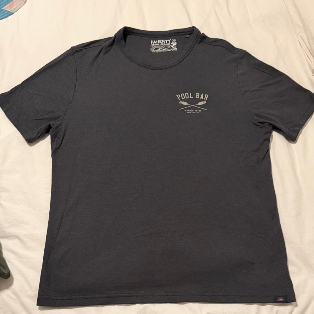 Faherty Men's Charcoal Tee